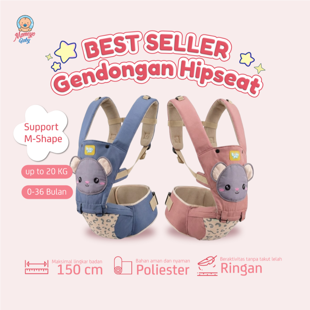 BABY JOY MOMS BABY Gendongan Bayi Hipseat Hipseat Baby Carrier