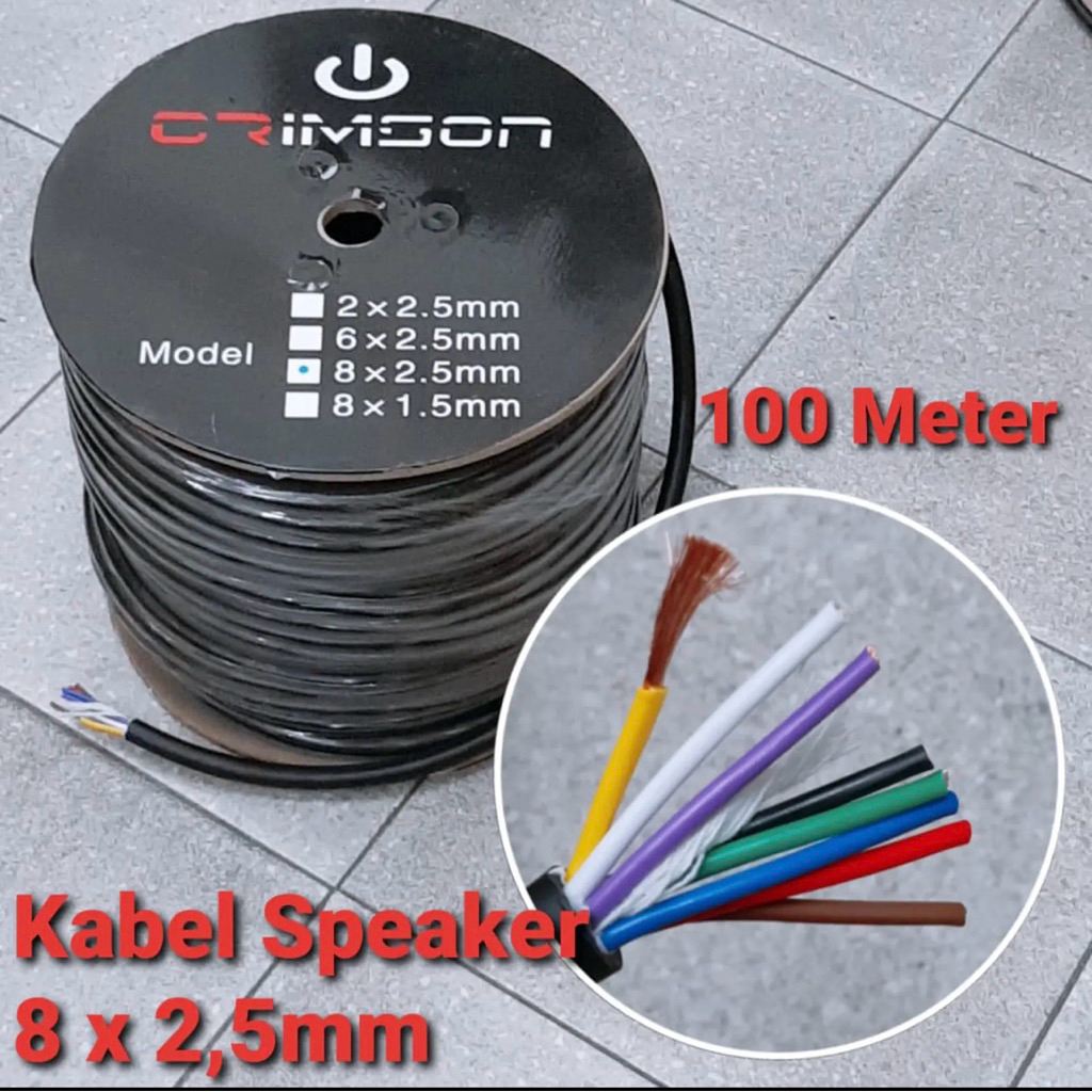 Kabel Crimson 8x2.5 100 Meter