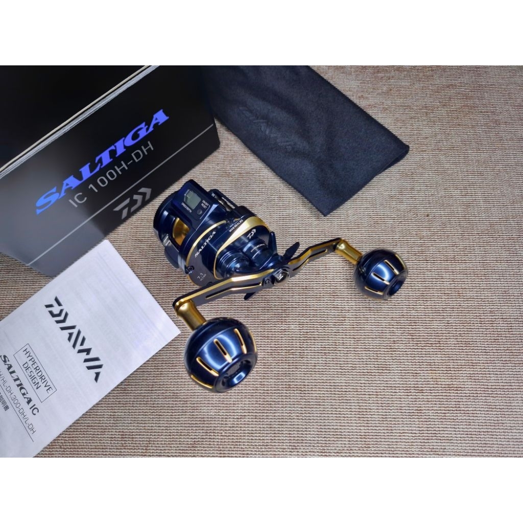 Reel Daiwa Saltiga IC 100 DH Like new Fullset box