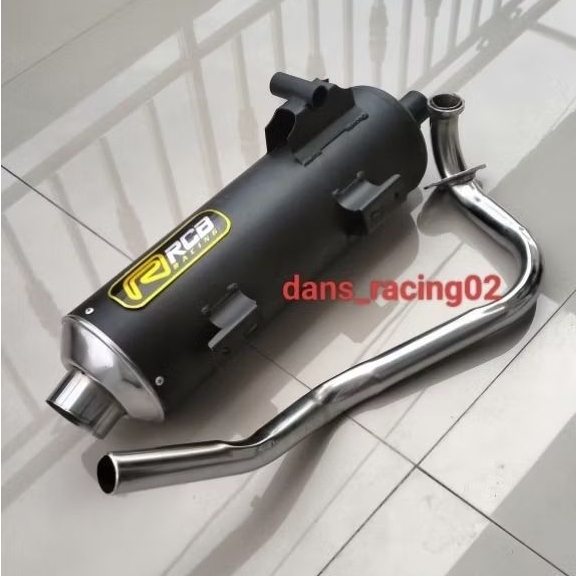 Knalpot tsukigi RCB ujung croom full set bas adem Beat karbu, beat street, beat deluxe, beat fi, bea