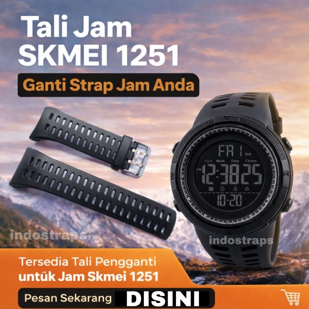 Strap tali jam tangan Skmei 1251 SKMEI 1251 Original Oem.