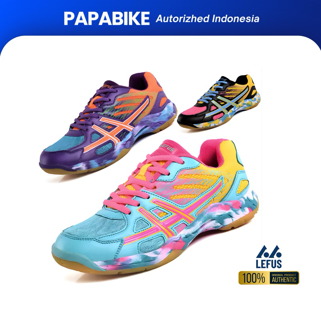 SEPATU LEFUS KIDS OLAHRAGA BADMINTON RUNNING CYCLING / SEPATU OLAHRAGA ANAK