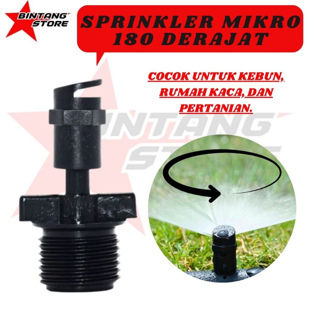 SPRINKLER SPRAYER MIKRO 180 DERAJAT TAMAN PERTANIAN BERKEBUN BINTANGSTORE