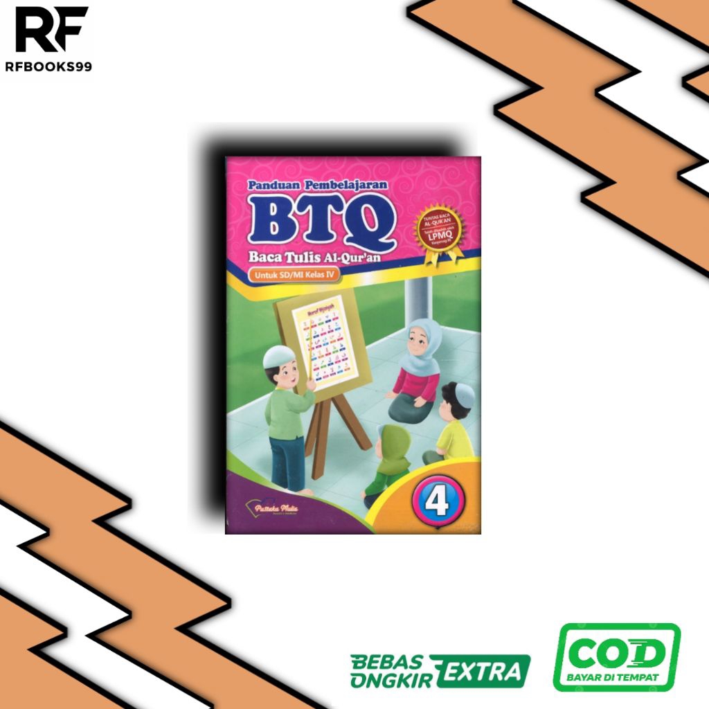 Buku Panduan pembelajaran BTQ Kelas 4 (Baca Tulis Quran)