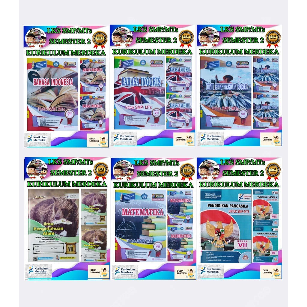 LKS SMP/MTs Kelas 7, 8, 9 Semester 2 Kurikulum Merdeka/ Deep Learning/ Putra Angkasa/ Bahasa Indones