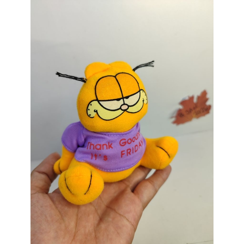 boneka Garfield vintage original paws thanks friday