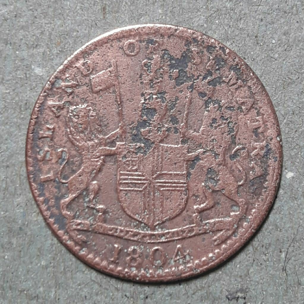 koin island of sumatra tahun 1804