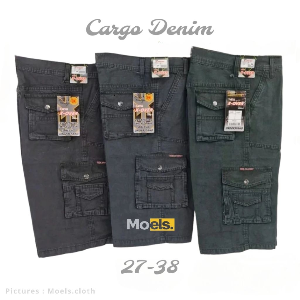 Celana Cargo Pendek Pria Army Loreng PDL Ufc Venum Jeans Denim