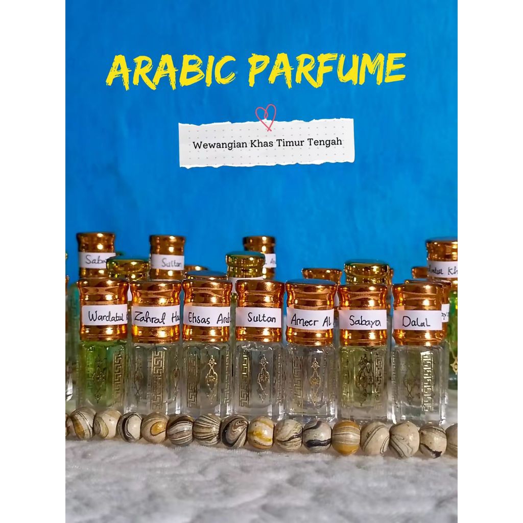 [ 3 ML ] Parfum Arabian Parfum Sholat Parfum Non Alkohol Parfum Murni Tanpa Campuran
