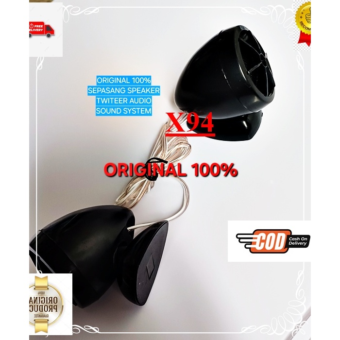 X94 SPIKER SPEKER 4 8 OMH Piezo tweeter super G18 SEPASANG 1 SET DUA PCS treble twiter spk mini mobi