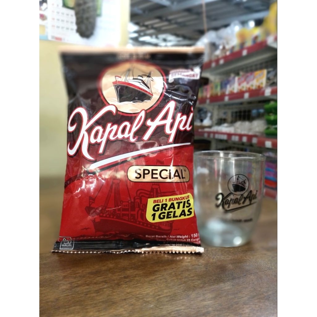 Kapal Api Special 150g GRATIS Gelas (Kopi Bubuk)