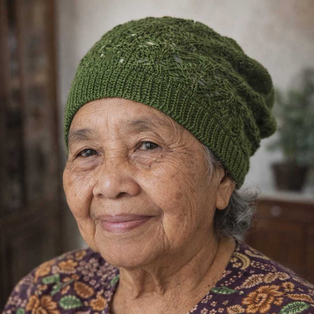 Ciput Rajut Nenek / Kupluk Rajut Nenek / Turban Instan / Ciput Dalaman hijab stylish kekinian motif 