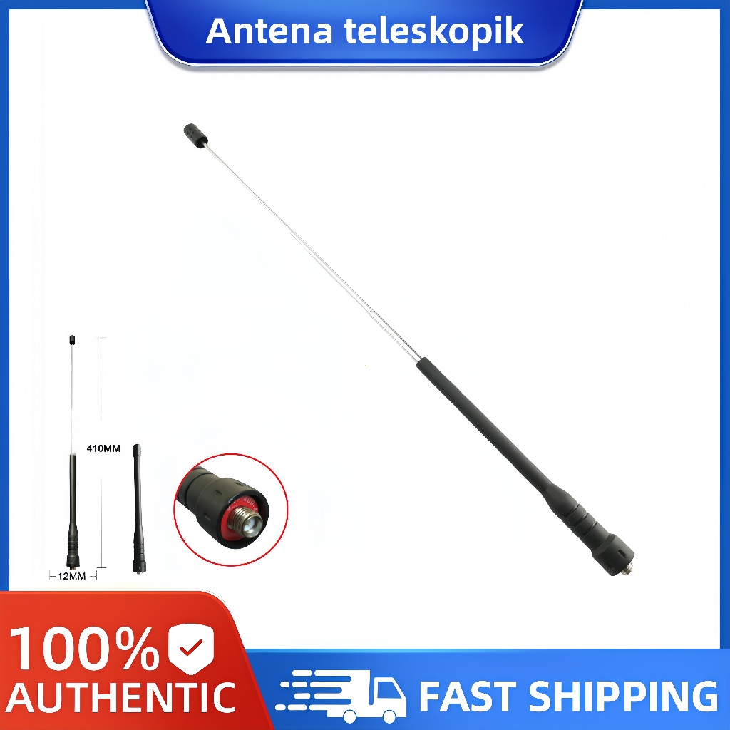 Antena HT Teleskopik Portable – Antena Handy Talky Kualitas Baik Panjang 410mm Pengiriman Cepat 12 J