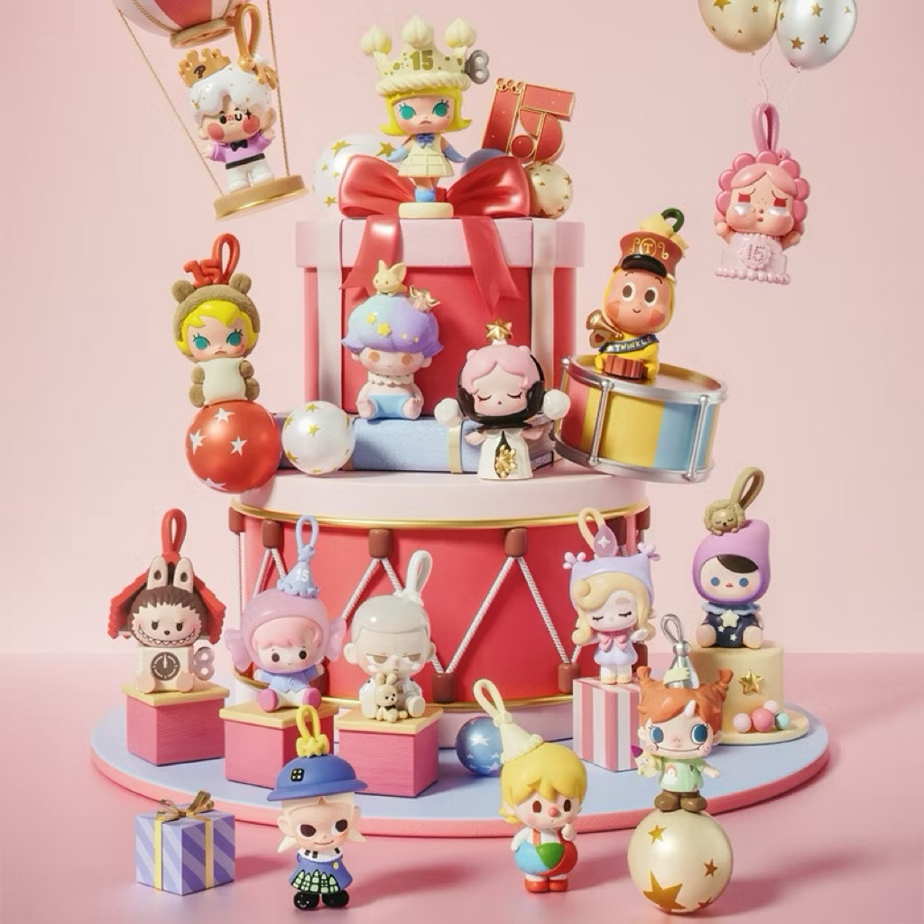 Popbean Anniversary 15 Popmart Crybaby Pucky Chaka Kubo Hacipupu Cipung