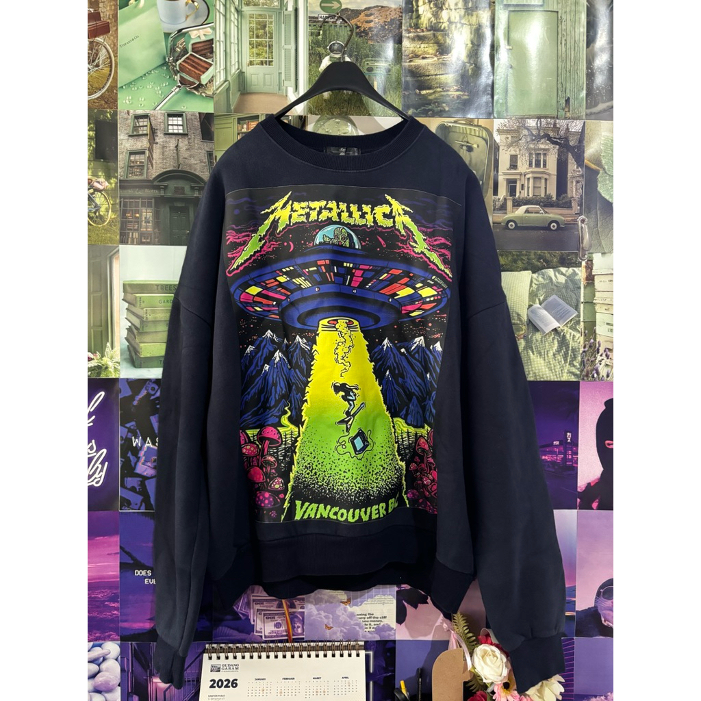 Metallica Crewneck Boxy Preloved