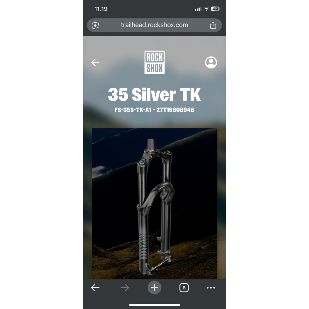 Fork Rockshox 35 roda 29 Travel 160mm