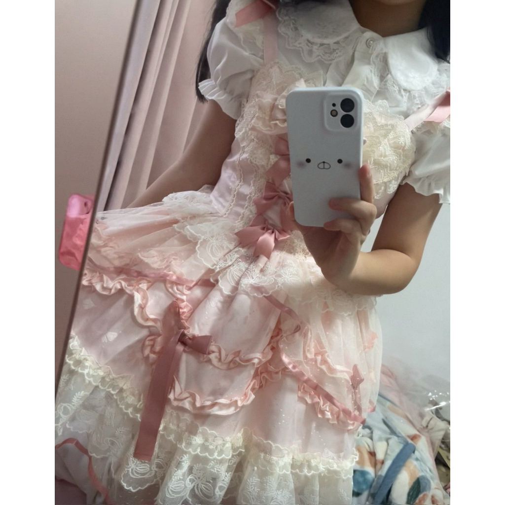 [preloved] Y2K Lolita Kawaii Japan Dress Ballet Morikei Gyaru Vintage