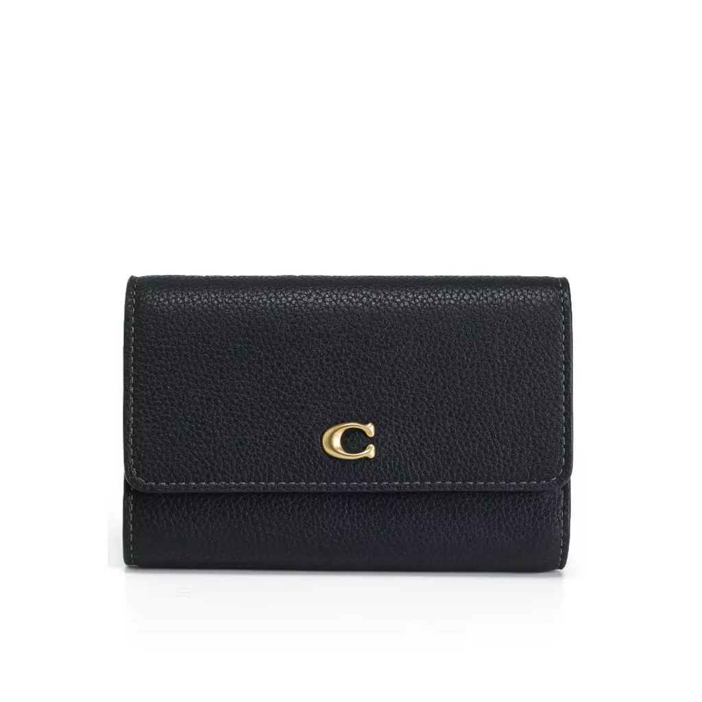 Essential medium flap Wallet coach Dompet wanita panjang Coach dompet wanita premium logo wallet uni