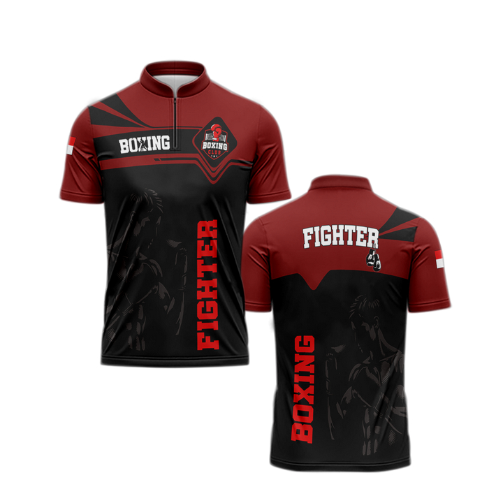 KAOS pria/ JERSEY 'boxing- '/ FULLPRINT/ KAOS Drifit Premium/Bisa Custom Nama/Gambar/ Tangan Panjang