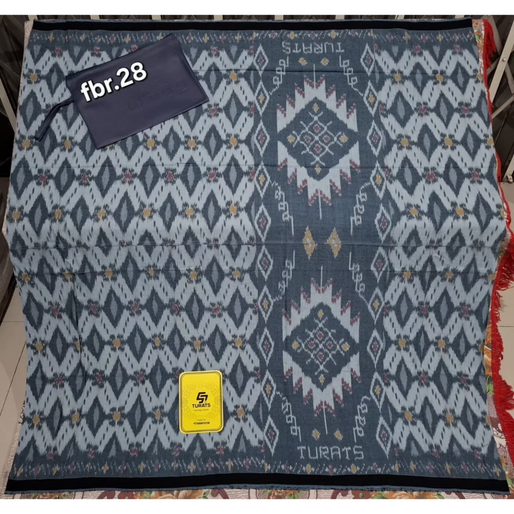 sarung turats fiber goyor tenun tangan gold