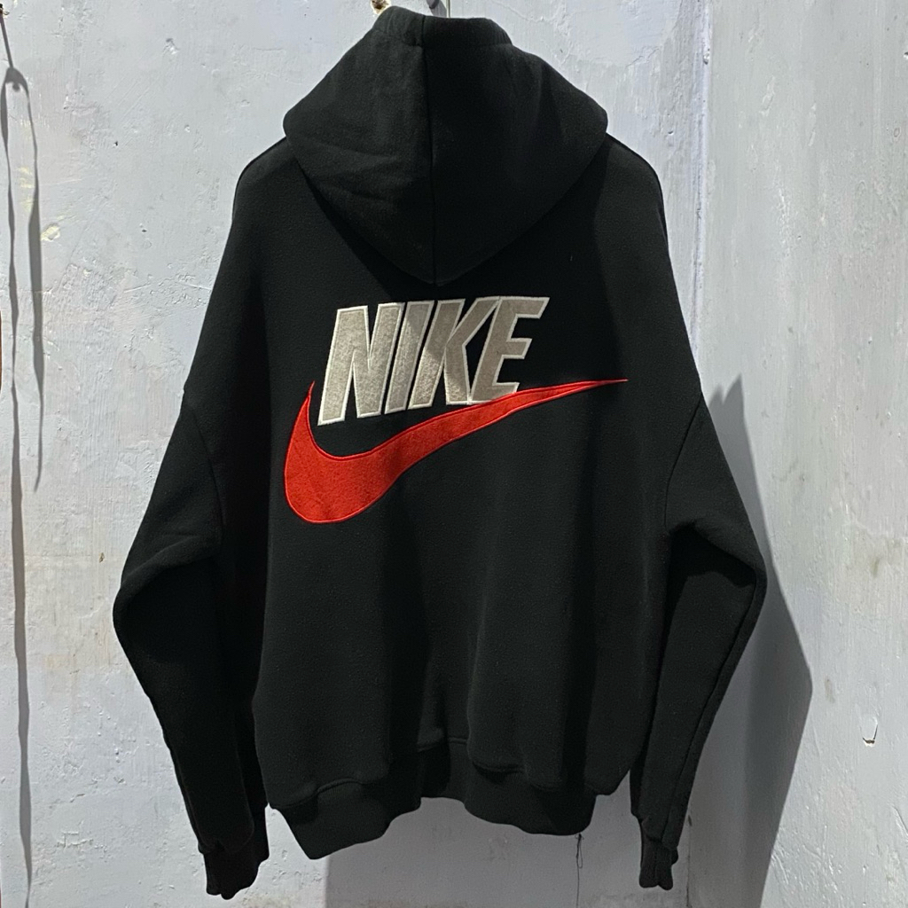 Hoodie nike big swoosh logo vintage second