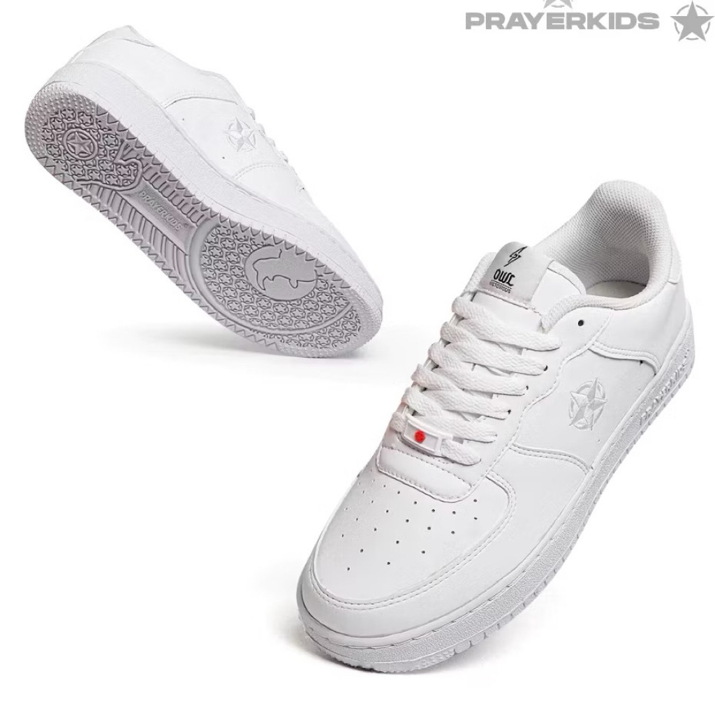 Prayer kids - Sepatu Sneakers Unisex Owl White