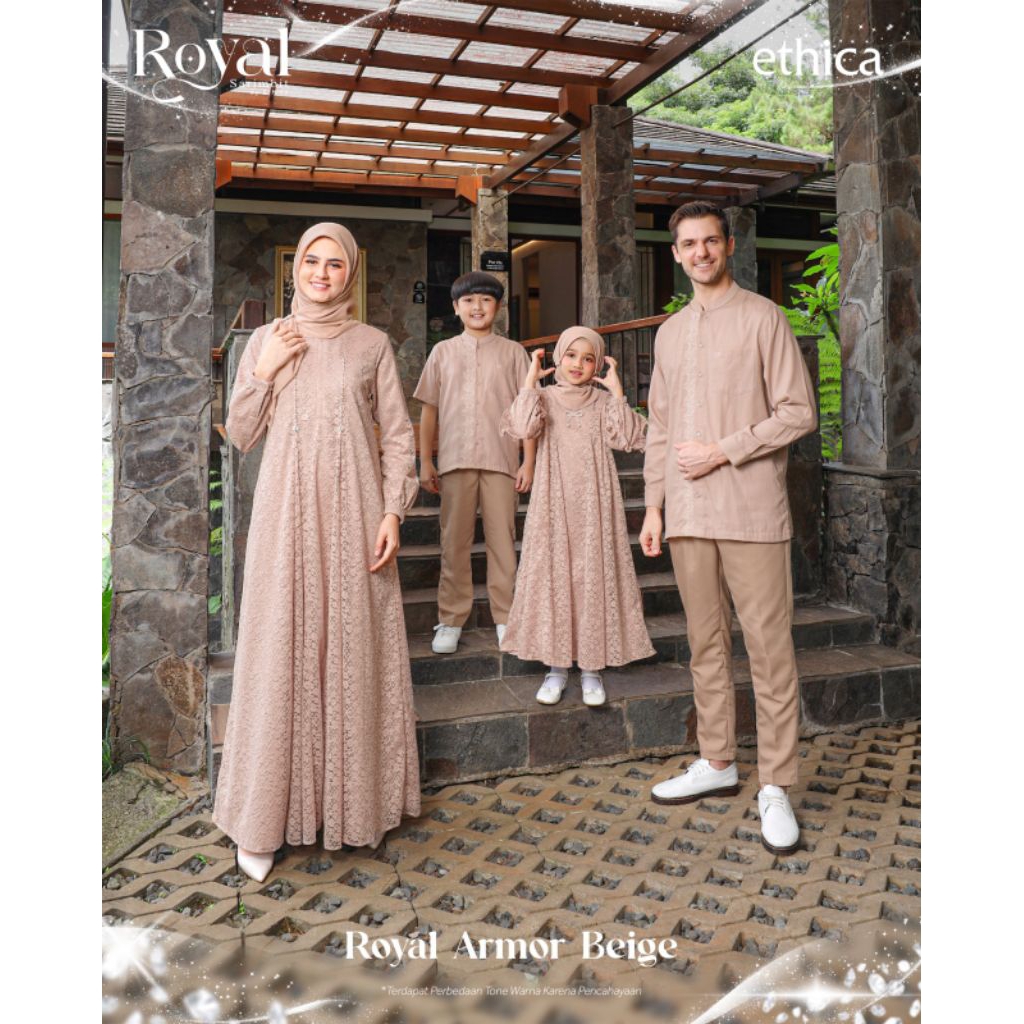 SARIMBIT 2026 LEBARAN ROYAL ARMOR BEIGE BRUKAT NYATU MEWAH BAJU COUPLE ETHICA