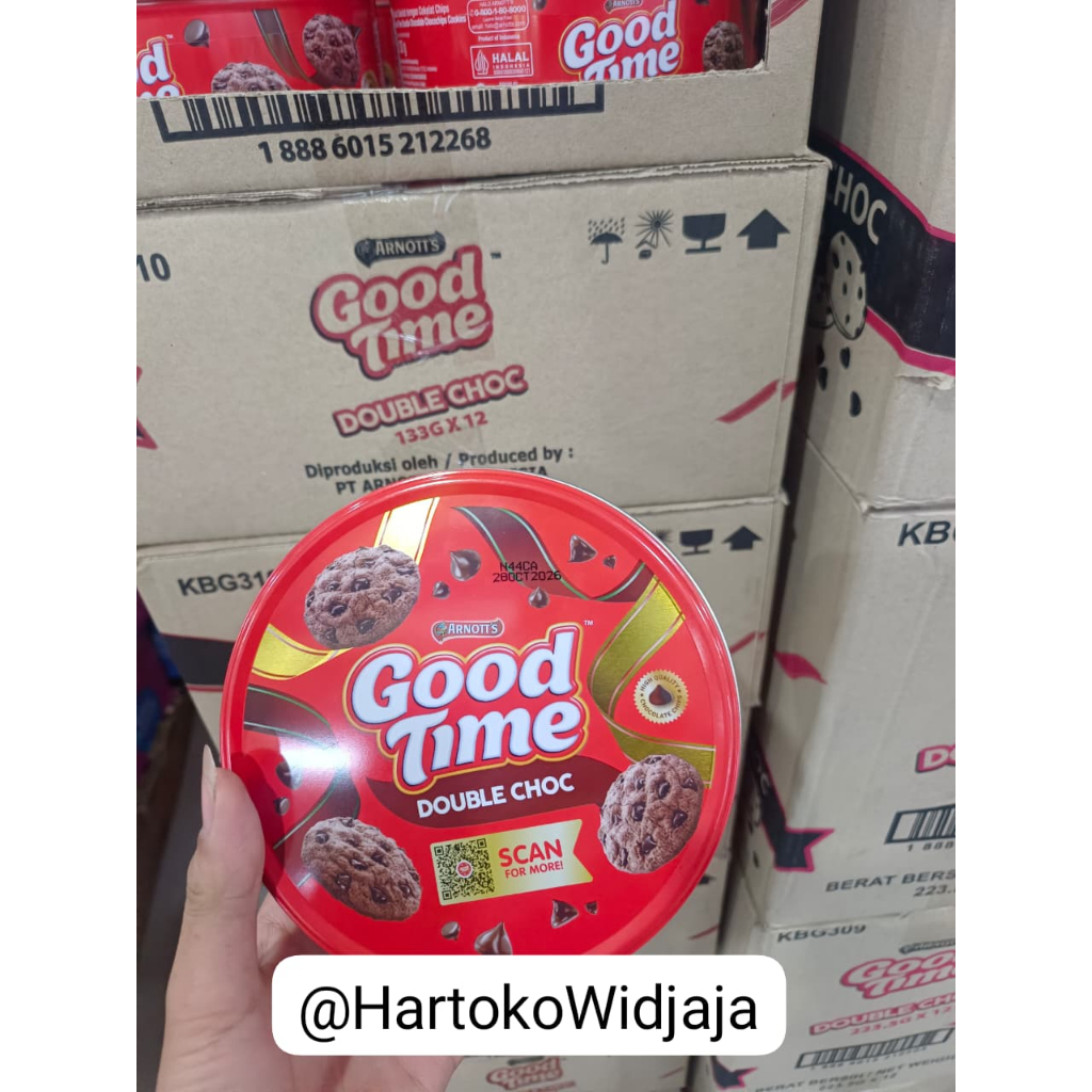 BISKUIT GOOD TIME  KALENG 133 GRAM DUS ISI 12 KALENG