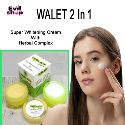 Walet Cream 2 in 1 Cream Siang & Malam Mencerahkan Wajah Penghilang Flek & Jerawat