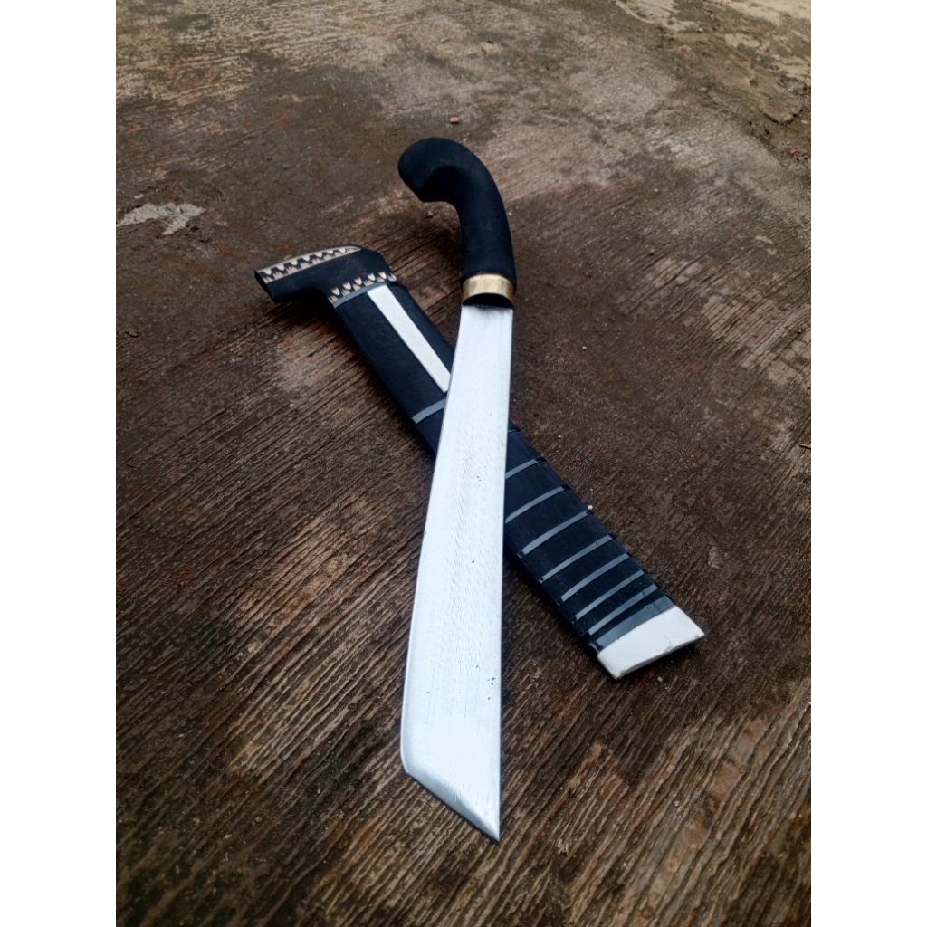 Golok kebun golok tebas bambu kayu asli baja per