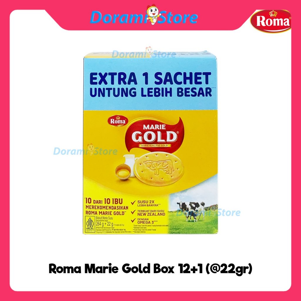 Roma Marie Gold Box / Biskuit Marie Susu Renyah