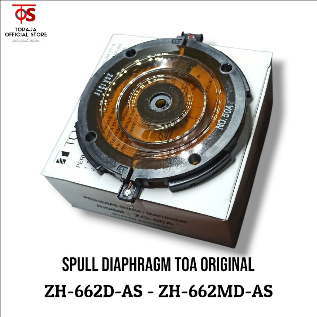 Spul Diaphragm Corong TOA ZH-662D-AS - ZH-662MD-AS - TOA ZG-50A 60 WATT ASLI ORIGINAL
