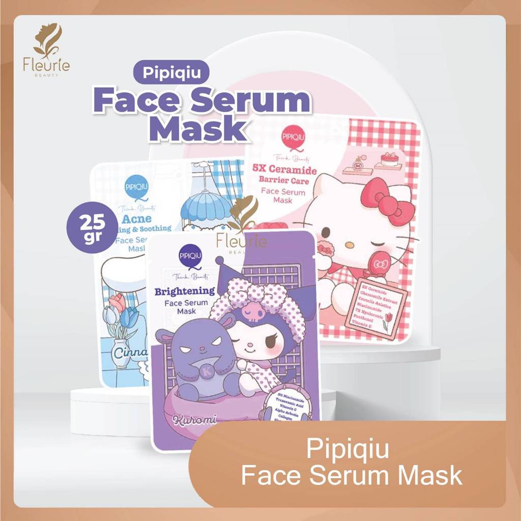 Pipiqiu Face Serum Mask 25g | Kuromi, Hello Kitty & Cinnamoroll Edition