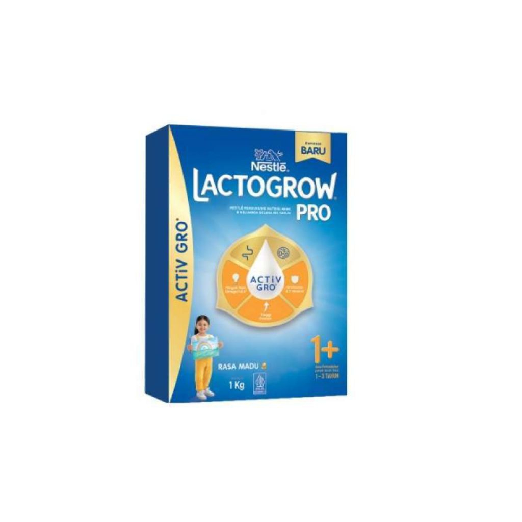 Susu Formula Lactogrow Pro 1+ (1-3 Tahun) 1kg 1000g