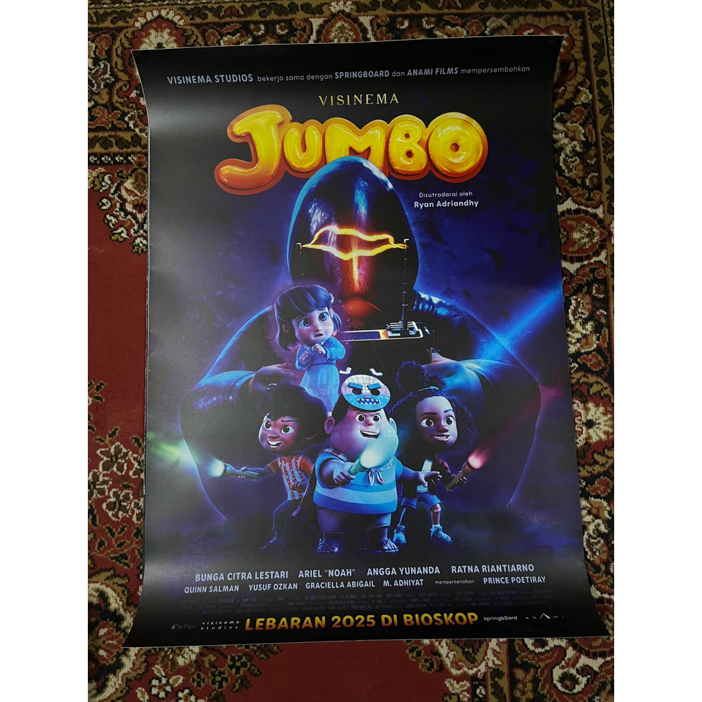 POSTER ORIGINAL MOVIE - FILM JUMBO - EX BIOSKOP