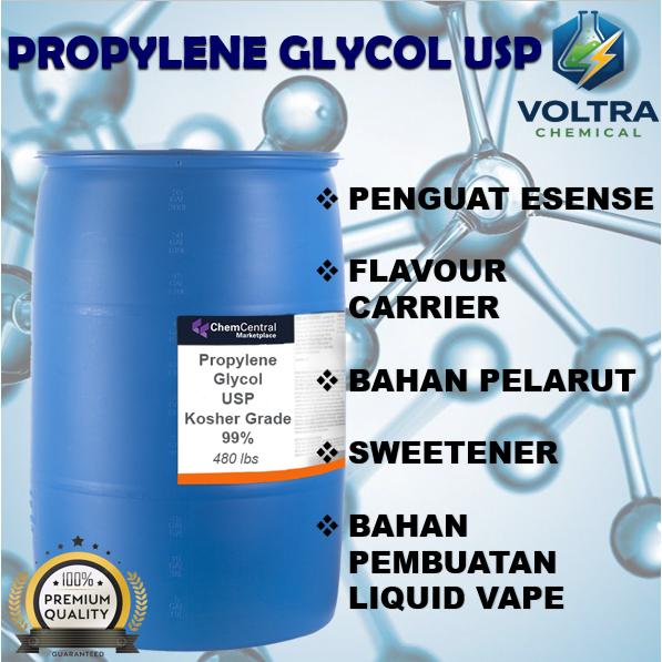 [VOLTRA] Propilen Glikol / Propylene Glycol / PG USP 1 Drum 215Kg