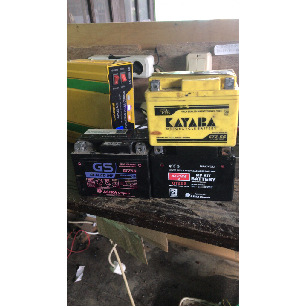 Aki Bekas beat, vario 110, Supra X GTZ5S