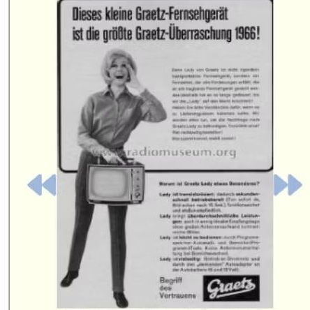 Vintage Television Graetz Altena Lady 911 Tv Jadul Tv Antik Lawas