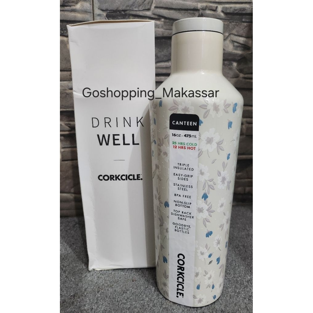 Corkcicle Canteen Tumbler 16 OZ Flower