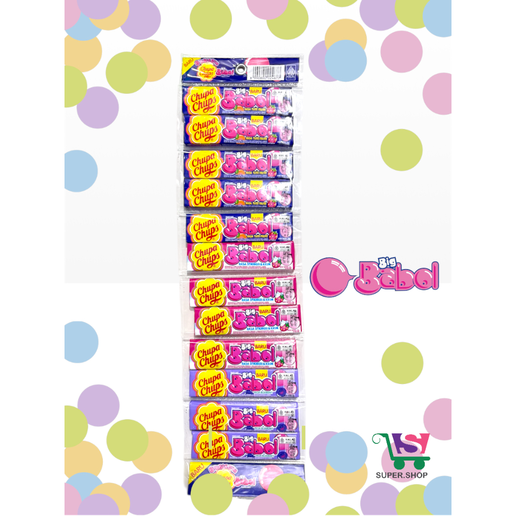 Big Babol Stick Permen Karet Hanger / Renceng (isi 12 pcs)