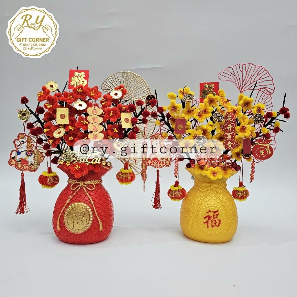 Pohon mei hua / Pajangan imlek / hampers imlek / souvenir imlek
