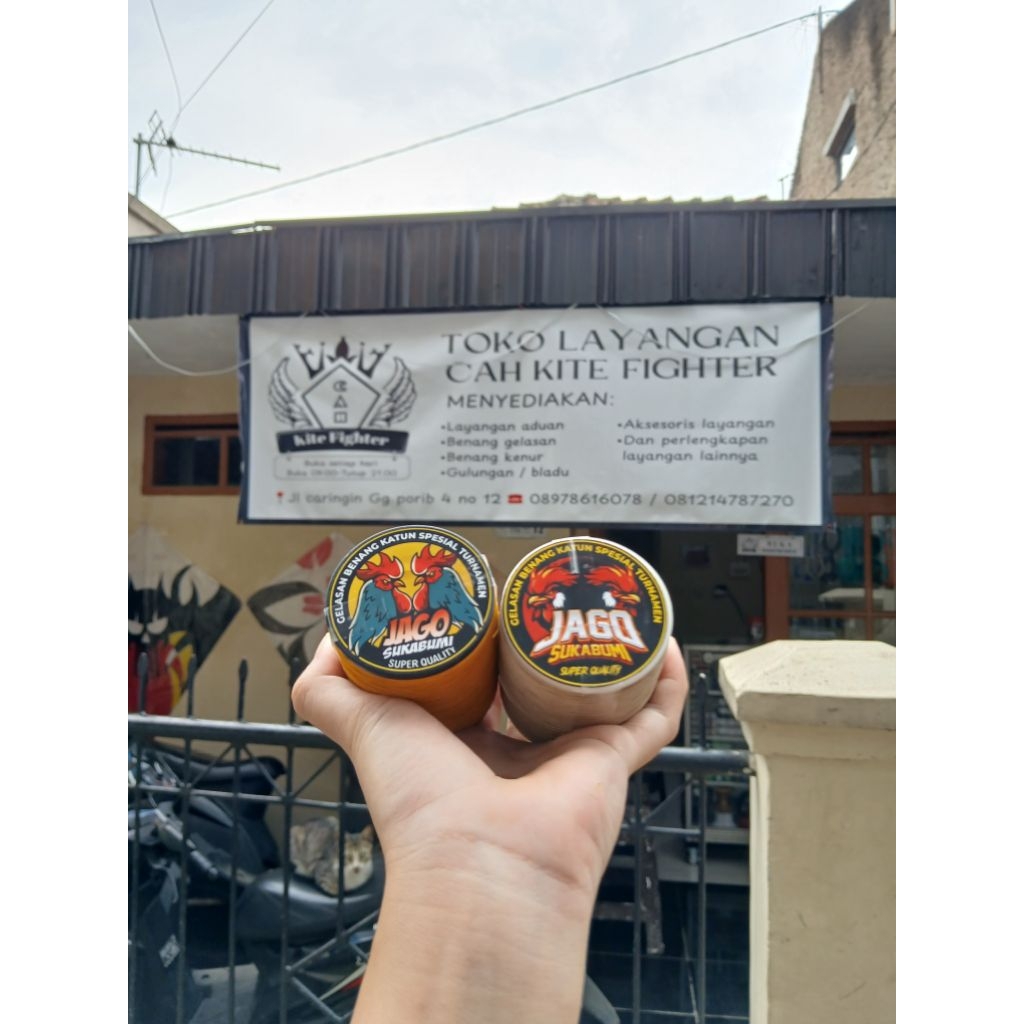 Gelasan Benang Katun Spesial Turnamen 2000 Yard Jago Sukabumi Super Quality