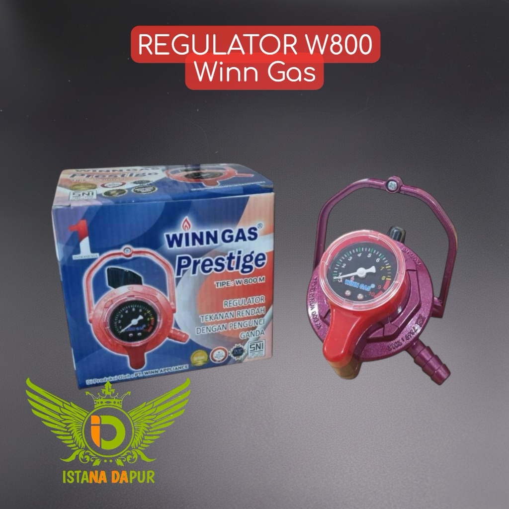 REGULATOR KOMPOR GAS WINN GAS TIPE W-800M NUSANTARA GOLD / W800 PRESTIGE