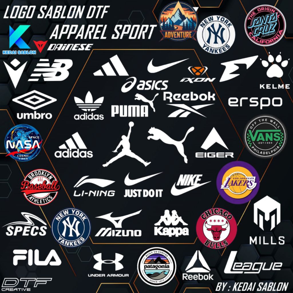 Logo Sablon Apparel Sport Sablon Setrika DTF