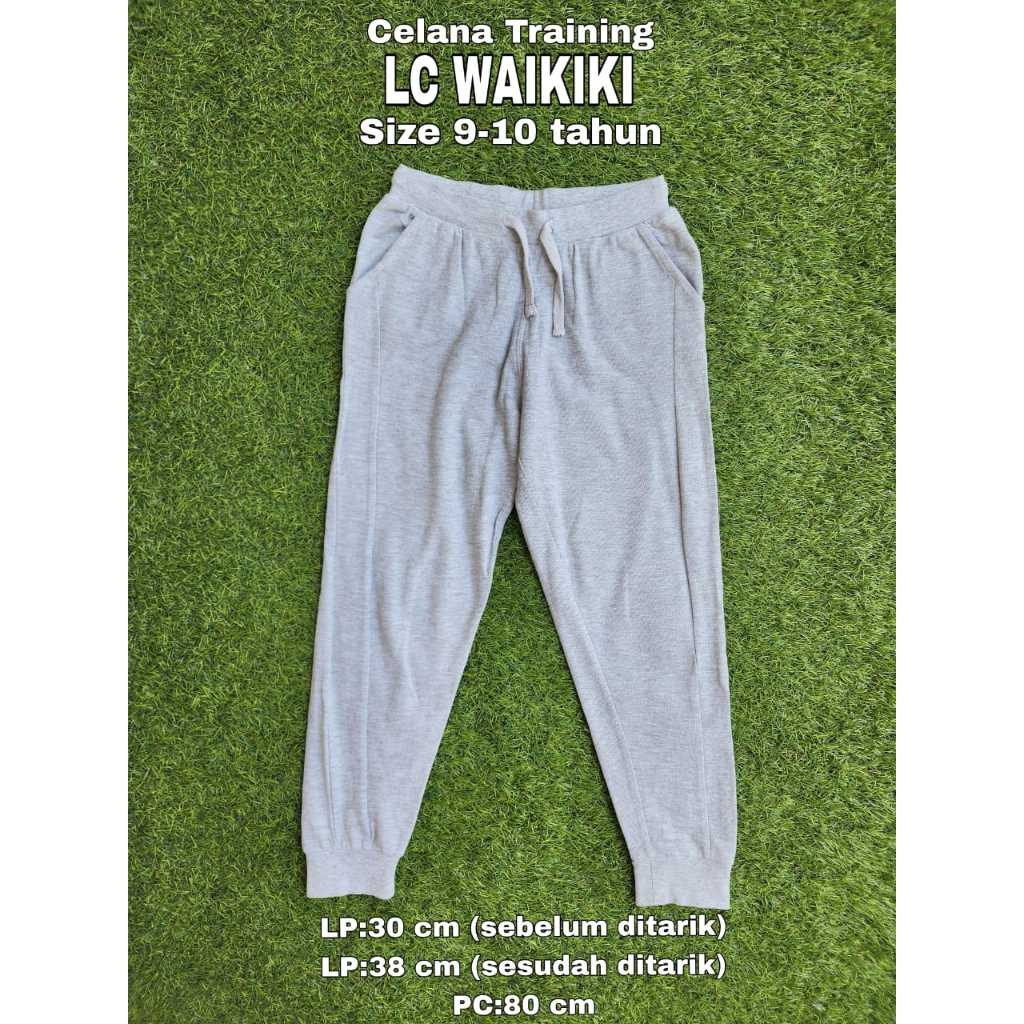 (SALE) PRELOVED CELANA ANAK TRAINING LC WAIKIKI ABU ABU / PRELOVE CELANA PANJANG SPORT OLAHRAGA JALA