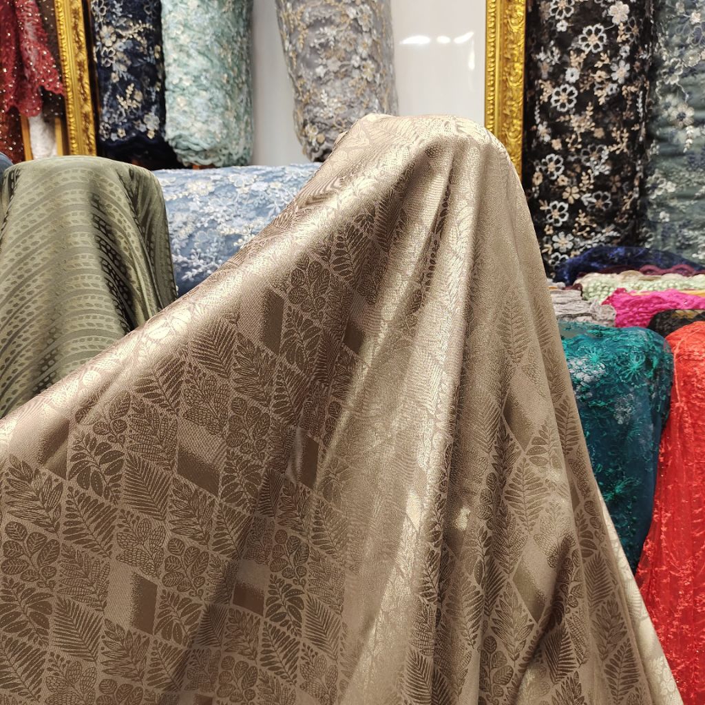 (COD)Kain armani jaguard silk import / Kain armani jaguard silk terbaru