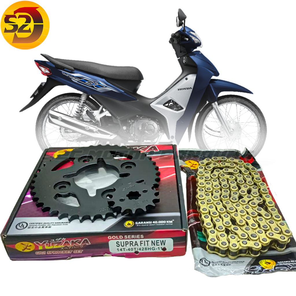 GEARSET GEAR SET SUPRA FIT NEW 40T GOLD YUZAKA