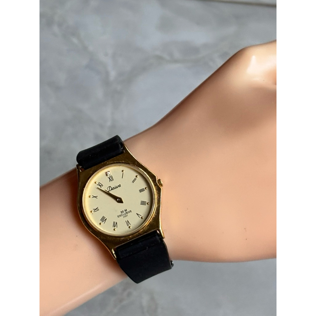 JAM TANGAN DAIWA 18k GOLD PLATED