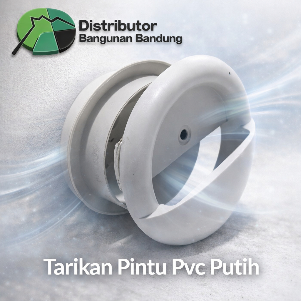 Tarikan Pintu PVC Putih – Pegangan Pintu Ringan & Awet, Tampilan Bersih Minimalis