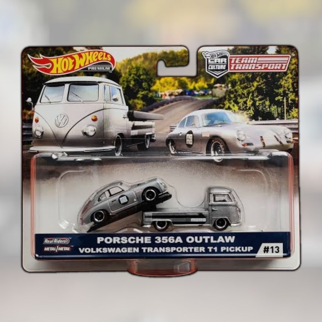 Hot Wheels Premium Team Transport - PORSCHE 356A OUTLAW - Volkswagen Transporter T1 Pickup